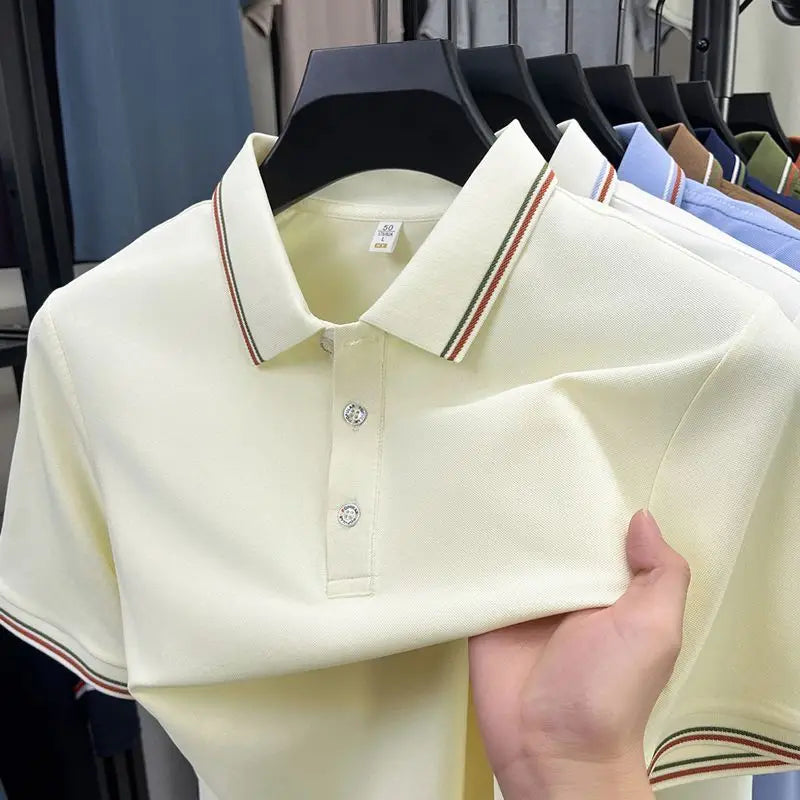 Turn Down Collar Summer Polo