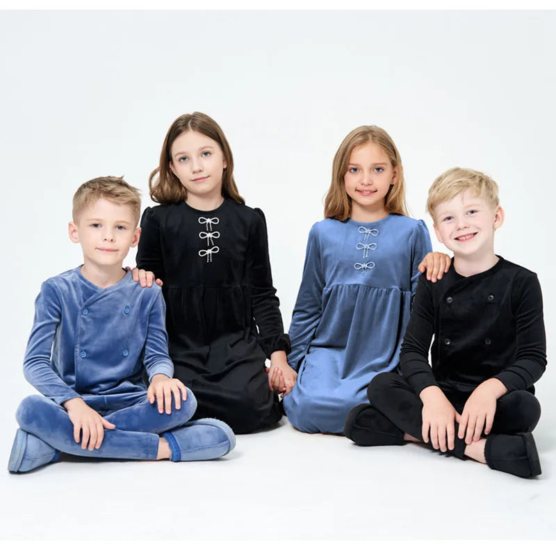 Family Velour Matching Clothing Set