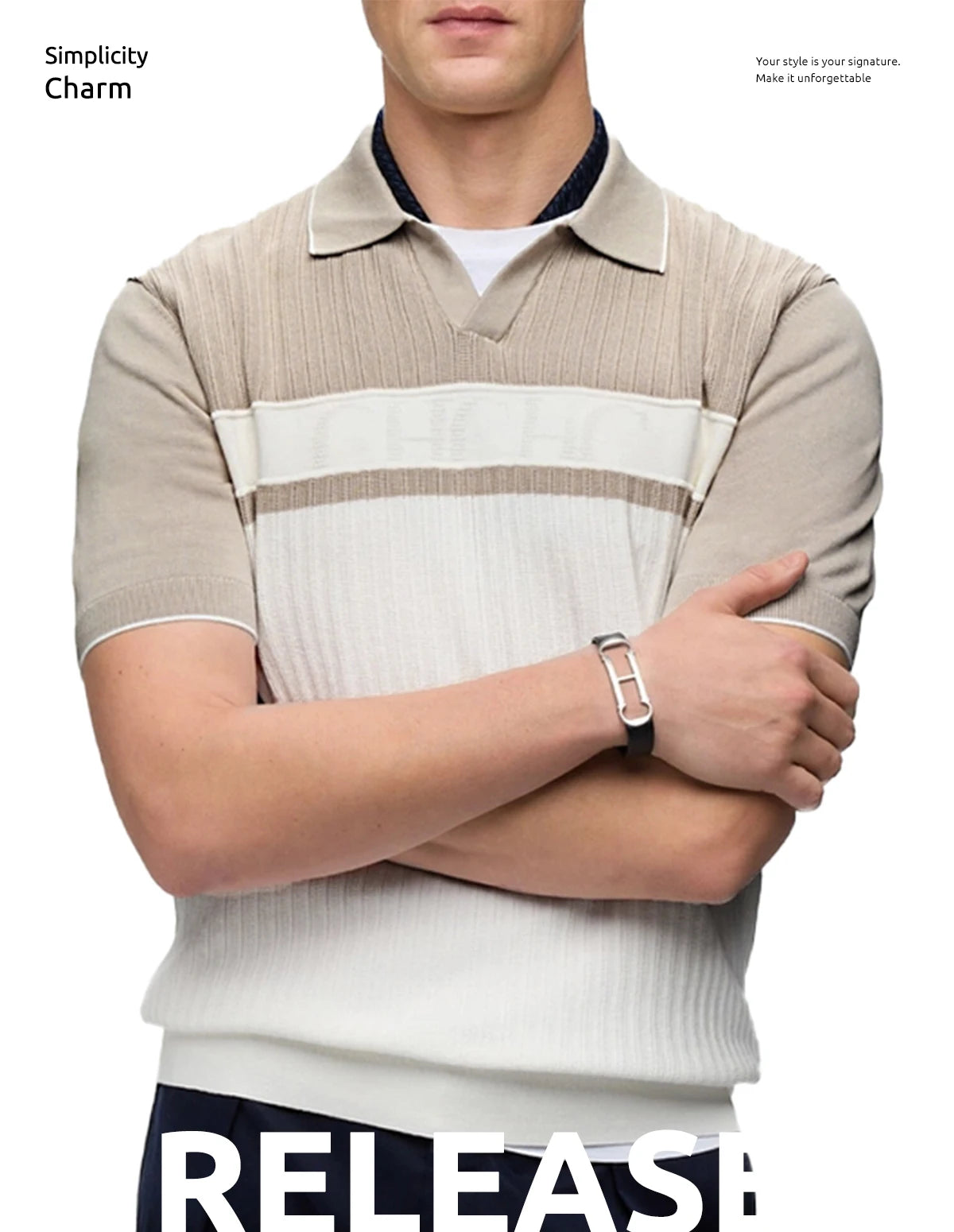 Cotton Patchwork Casual Summer Polo