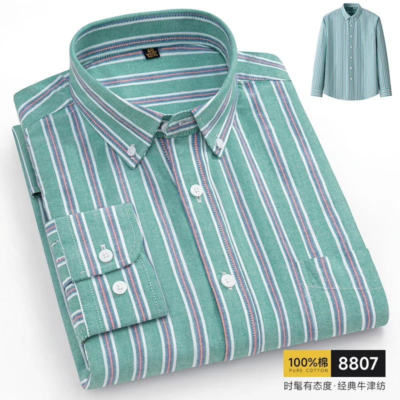 Pure Cotton Oxford Slim Shirt