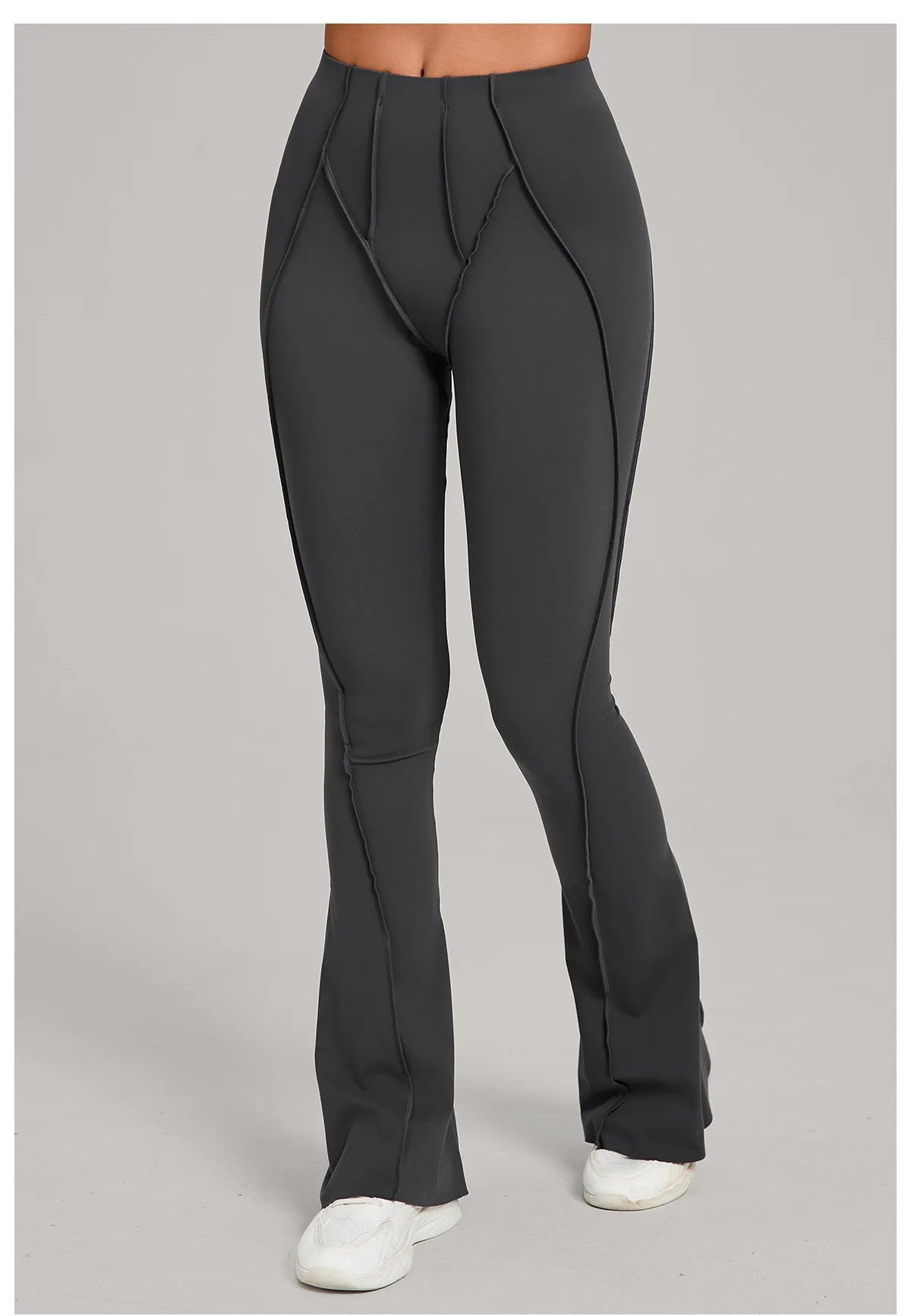 Gym Workout Women's Wide-Leg Tight-Fitting Hip-Lifting Yoga Flared Pants Dance High-Waist Flared Casual Outdoors Sports Trousers