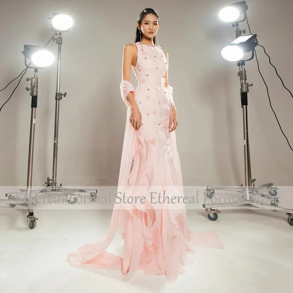 Beaded Mermaid Formal Evening Gown