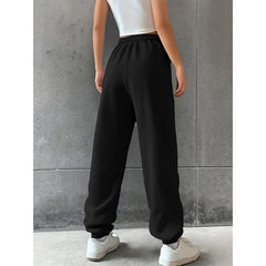 Casual Drawstring Streetwear Sweatpants Women