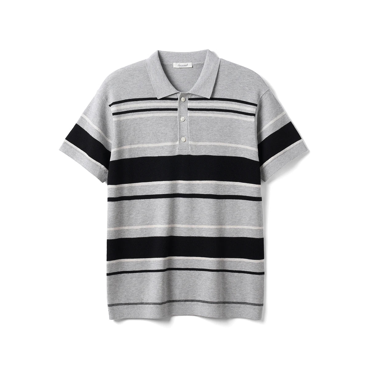 Oversize Striped Knit Summer Polo