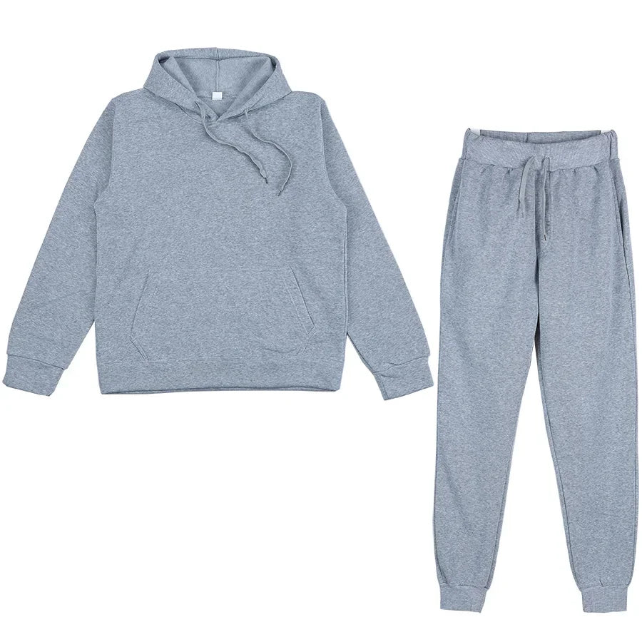 Men's Sports Suits Fashion Tracksuit Women Hoodies + Pants Two Pieces Sets Running Casual Sweatshirts Sweatpants Men's Clothing