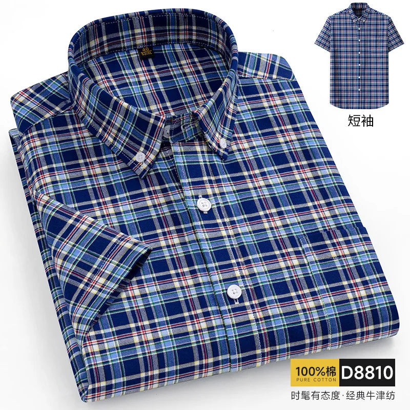 Oversized Cotton Oxford Short Shirt