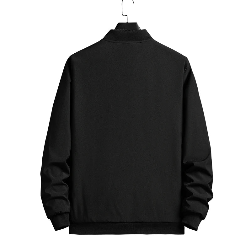 Slim Casual Zip Bomber Jacket