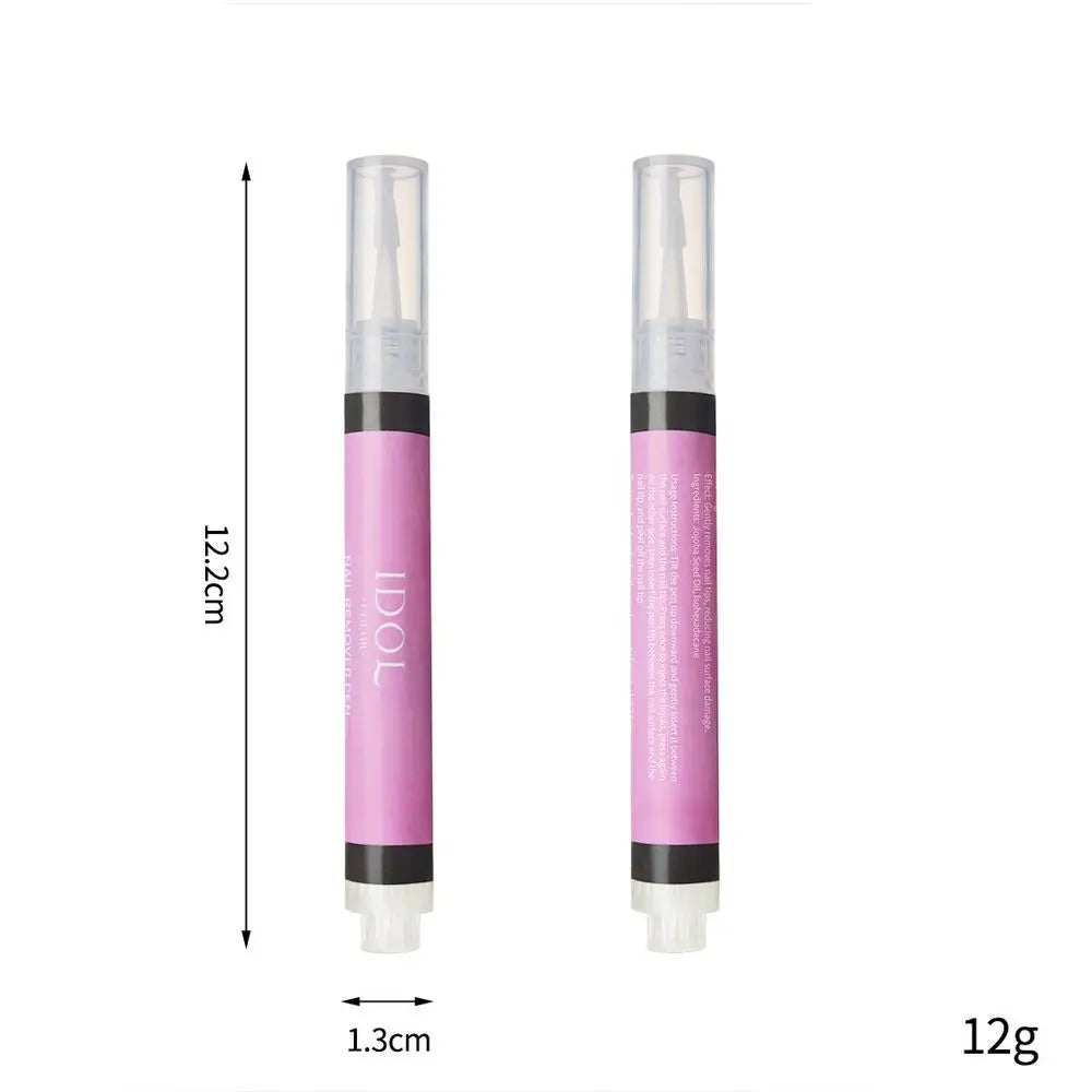 Gentle Alcohol-Free Nail Polish Remover Pen for Press-On Nails, Safe & Damage-Free Acrylic/Gel Nail Removal