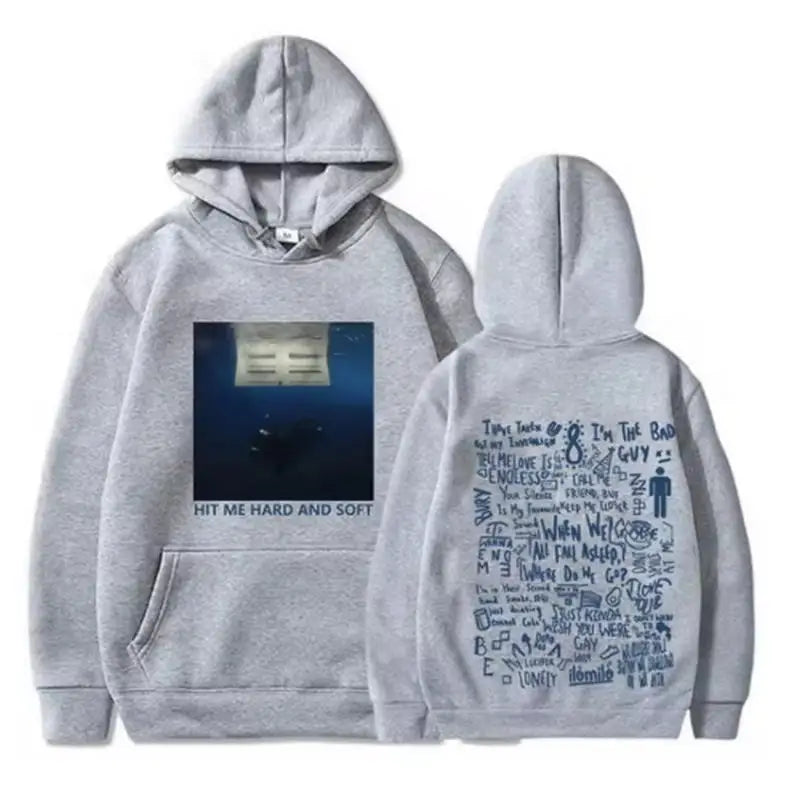 2025 Hit Me Hard and Soft Tour Hoodie Billie Hoodie Men's Hoodie Sudaderas Men's Casual Sports