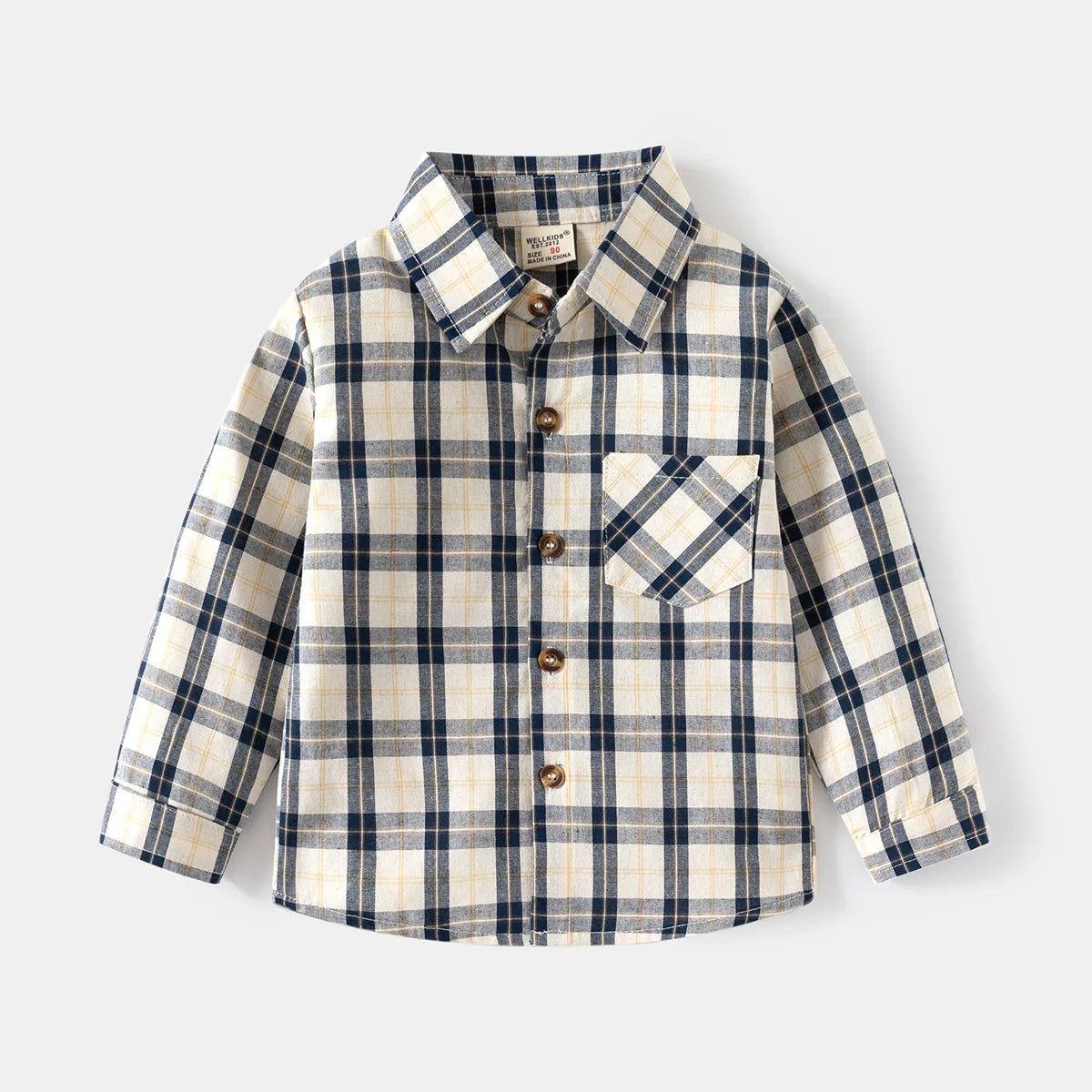 Classic Baby Plaid Cotton Shirt