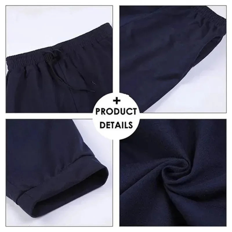 Men's Athletic Trainning Joggers Casual Loose Fit Sweatpants Spring Fall Fleece Lined Pants Elastic Waist Drawstring Trousers