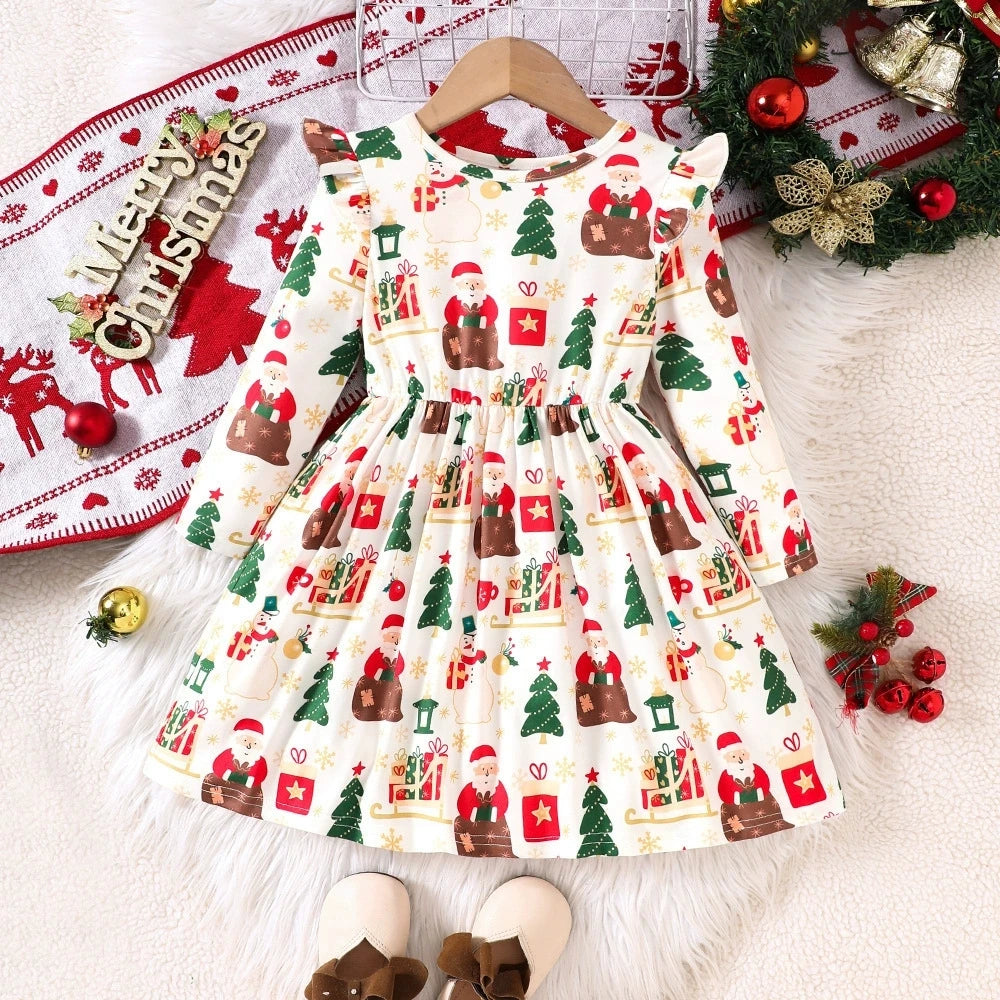 Winter Party Girls Dress Outfit
