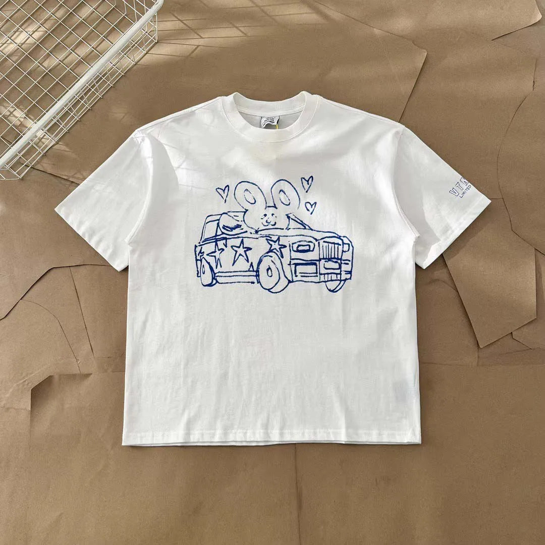 Oversized Heavy Cotton Print Tee