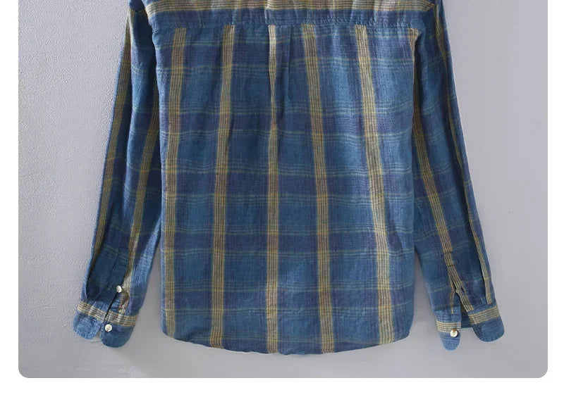 Plaid Casual Overshirt Men