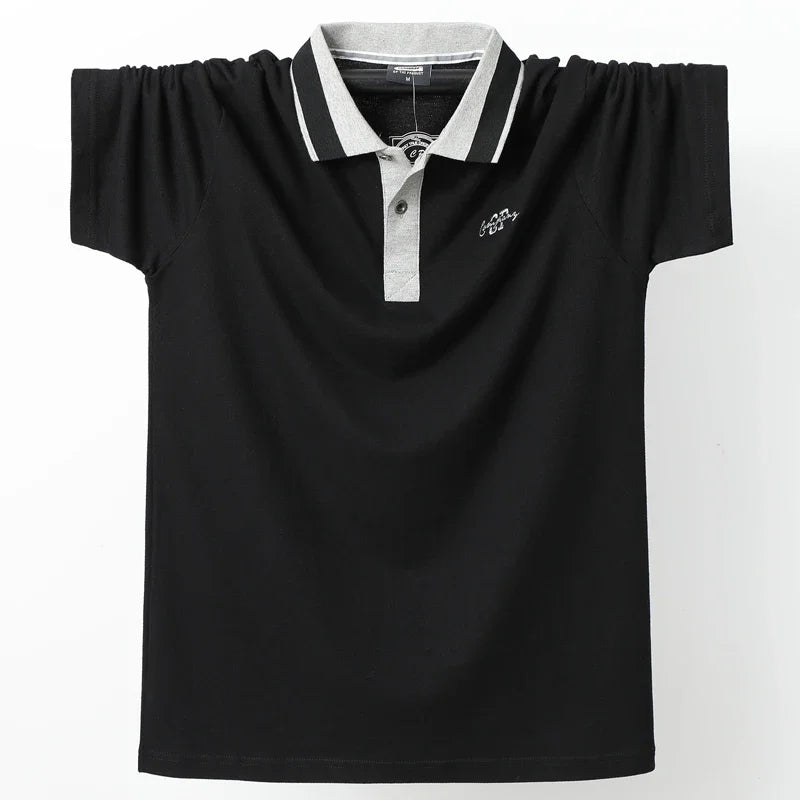 Striped Plus Size Summer Polo