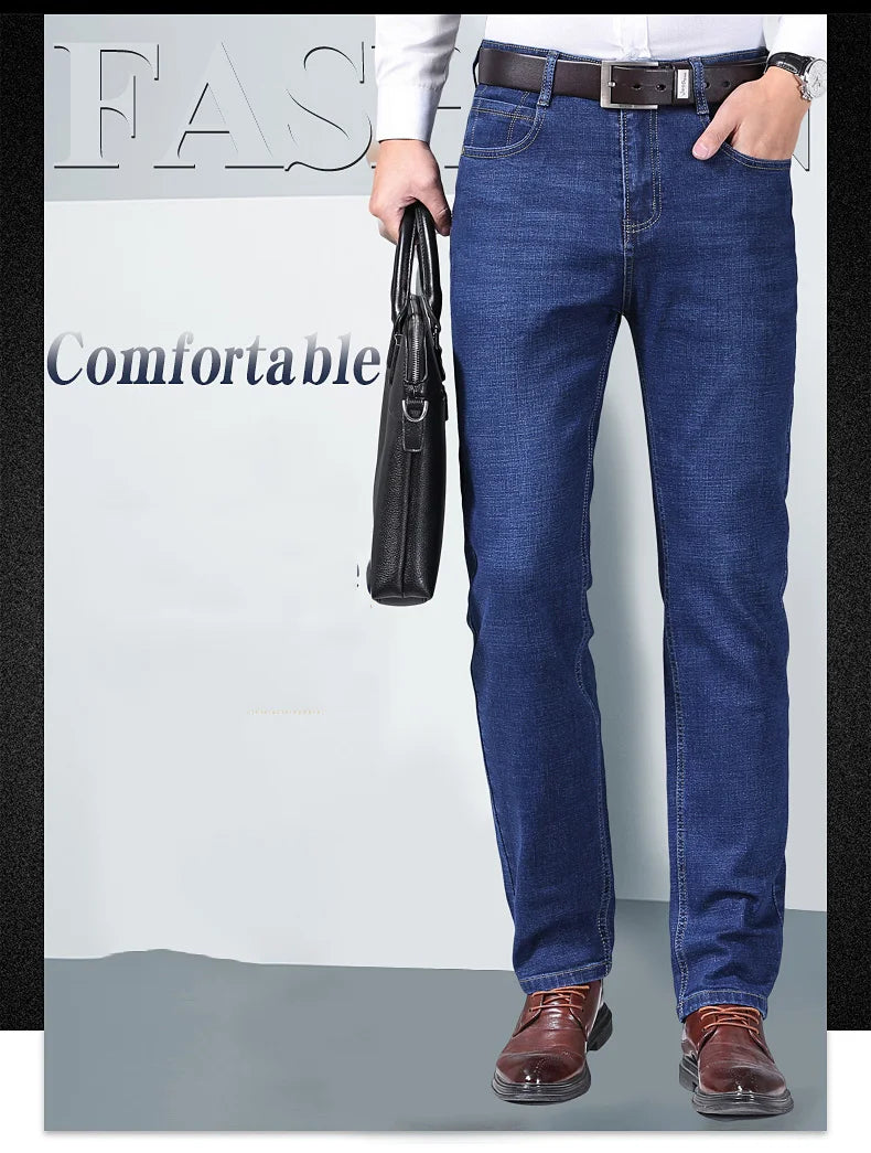 Smart Casual Straight Denim Jeans