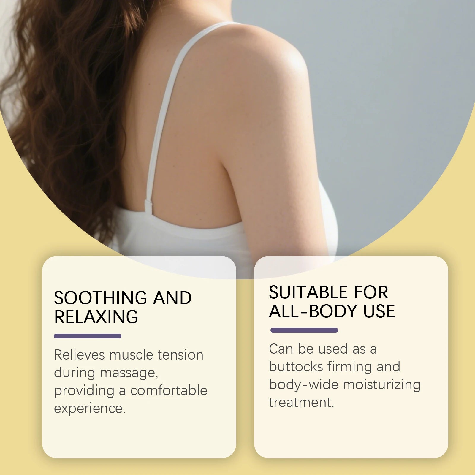 Body Nourishing Massage Oil, Moist and Refreshing, Non-Greasy, Moisturizes the Whole Body