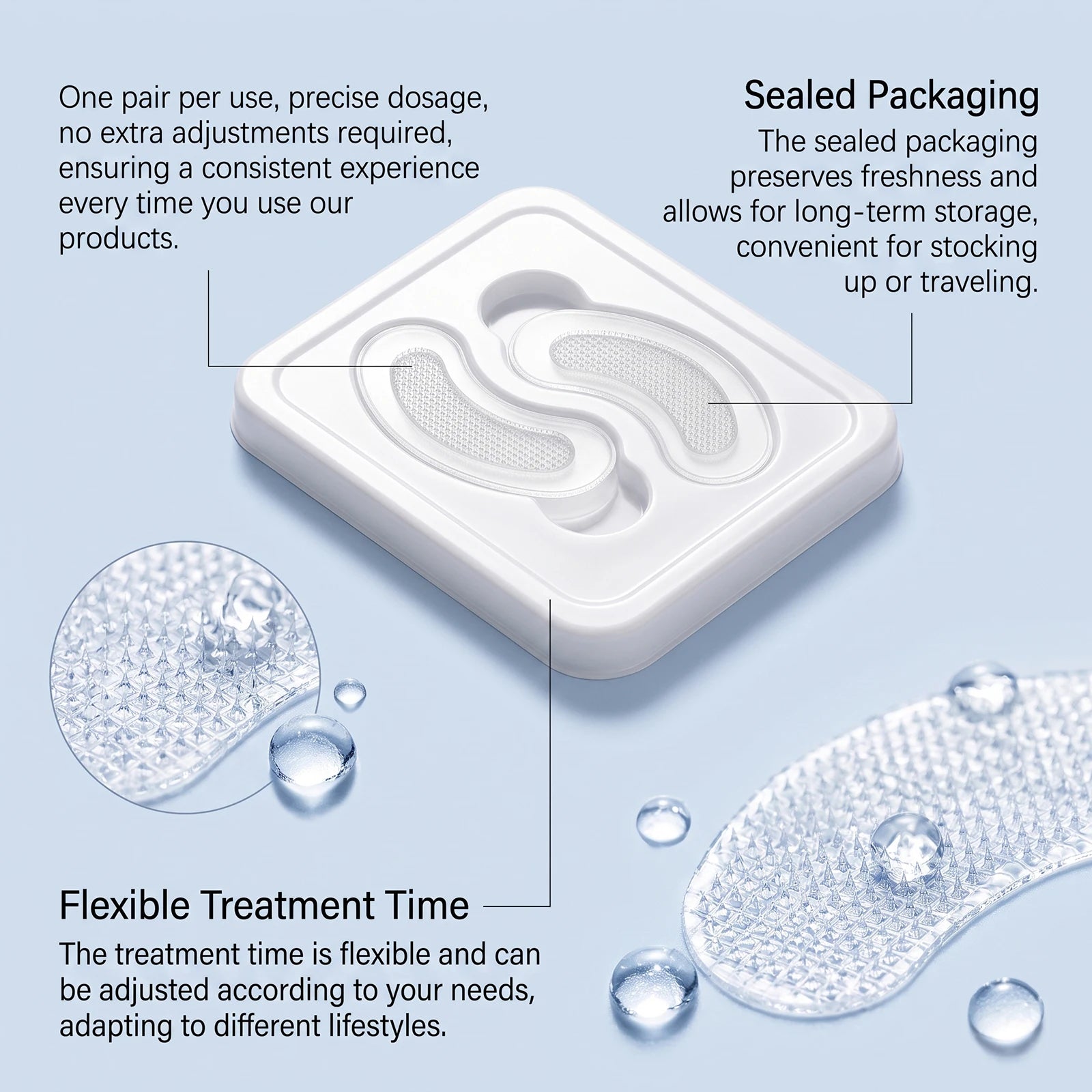 Men Gentle Hydrating Eye Patches, Soothe Tired Puffy Eyes, Moisturize Dry Under Eye Skin, Daily Eye Care for Men