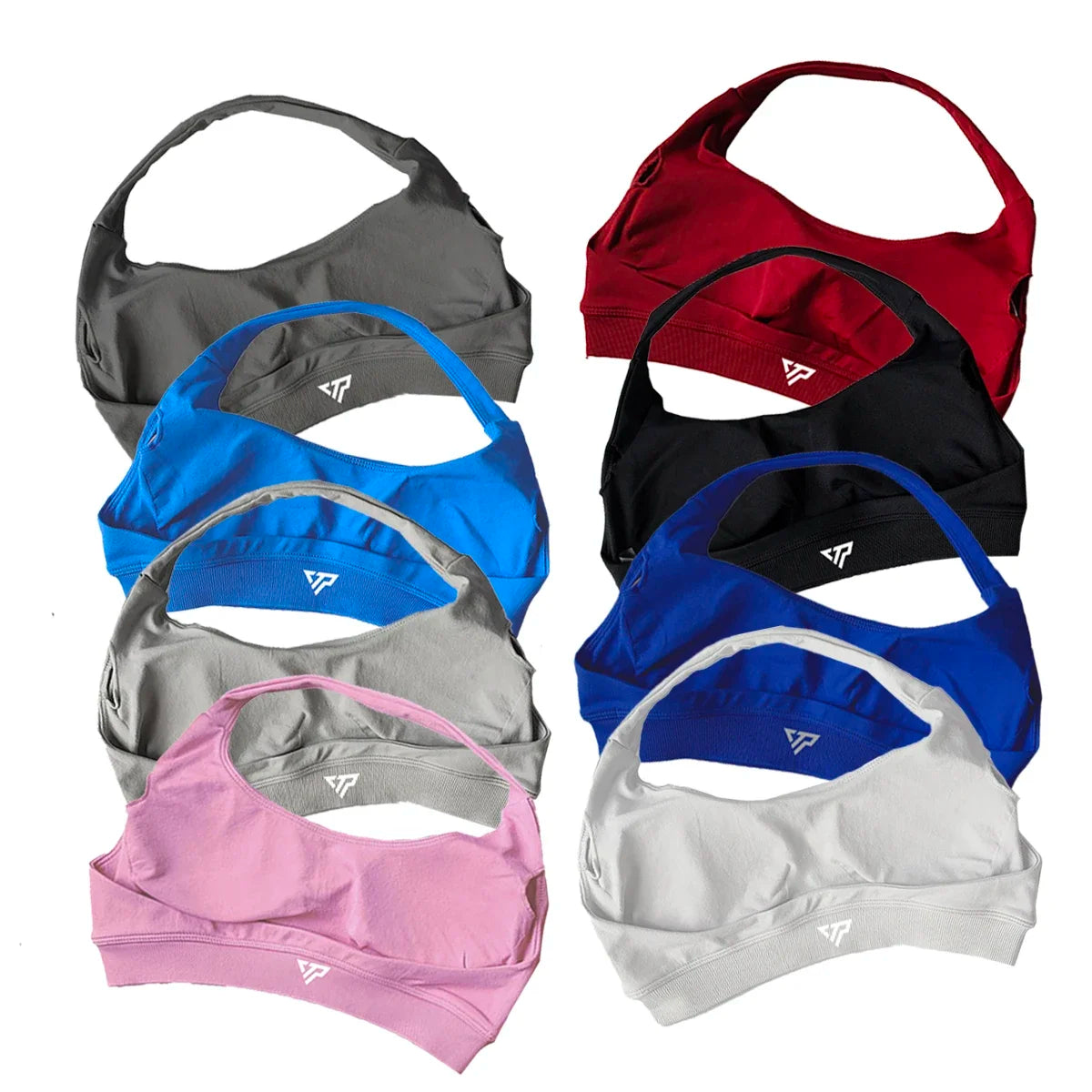 KEEP THAT PUMP Strappy Sports Bra With Logo High Support Womens Yoga Seamless Workout Top Elasticity Fitness Running Gym Bras
