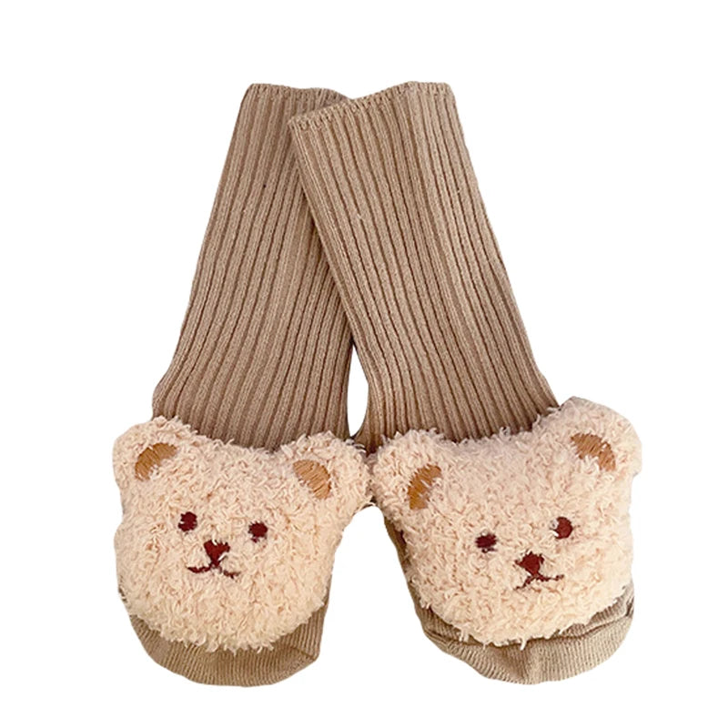 Cartoon Bear Infant Knit Socks