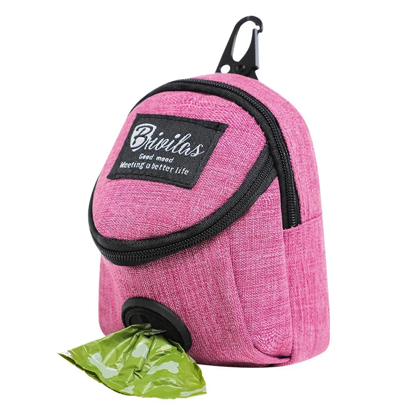 Portable Dog Training Treat Bag Outdoor Pet Dog Treat Pouch Puppy Snack Reward Waist Bag Dog Poop Bag Dispenser Pet Accessories