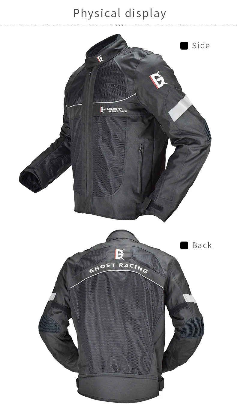 Reflective Protective Riding Jacket