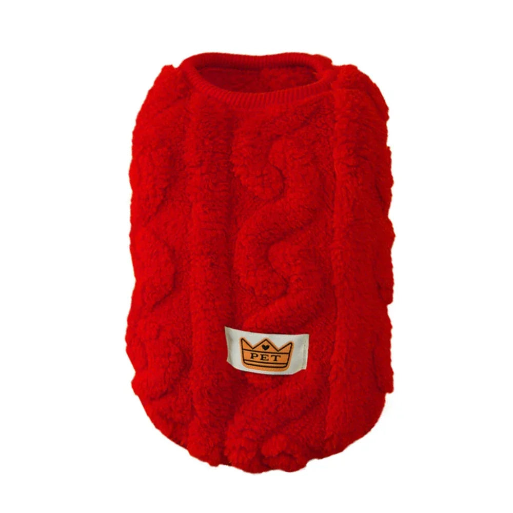 Soft Fleece Pet Vest Swater for Small Dogs Cats Autumn Winter Warm Puppy Clothes Pullover Chihuahua Rabbit Costume Pet Apparel