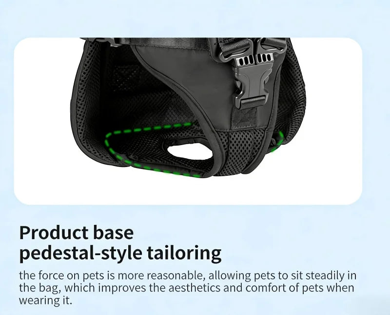 Pet Bag Outdoors Carrying Front-Hugging Large Dog Backpack Convenient Carrying Bag