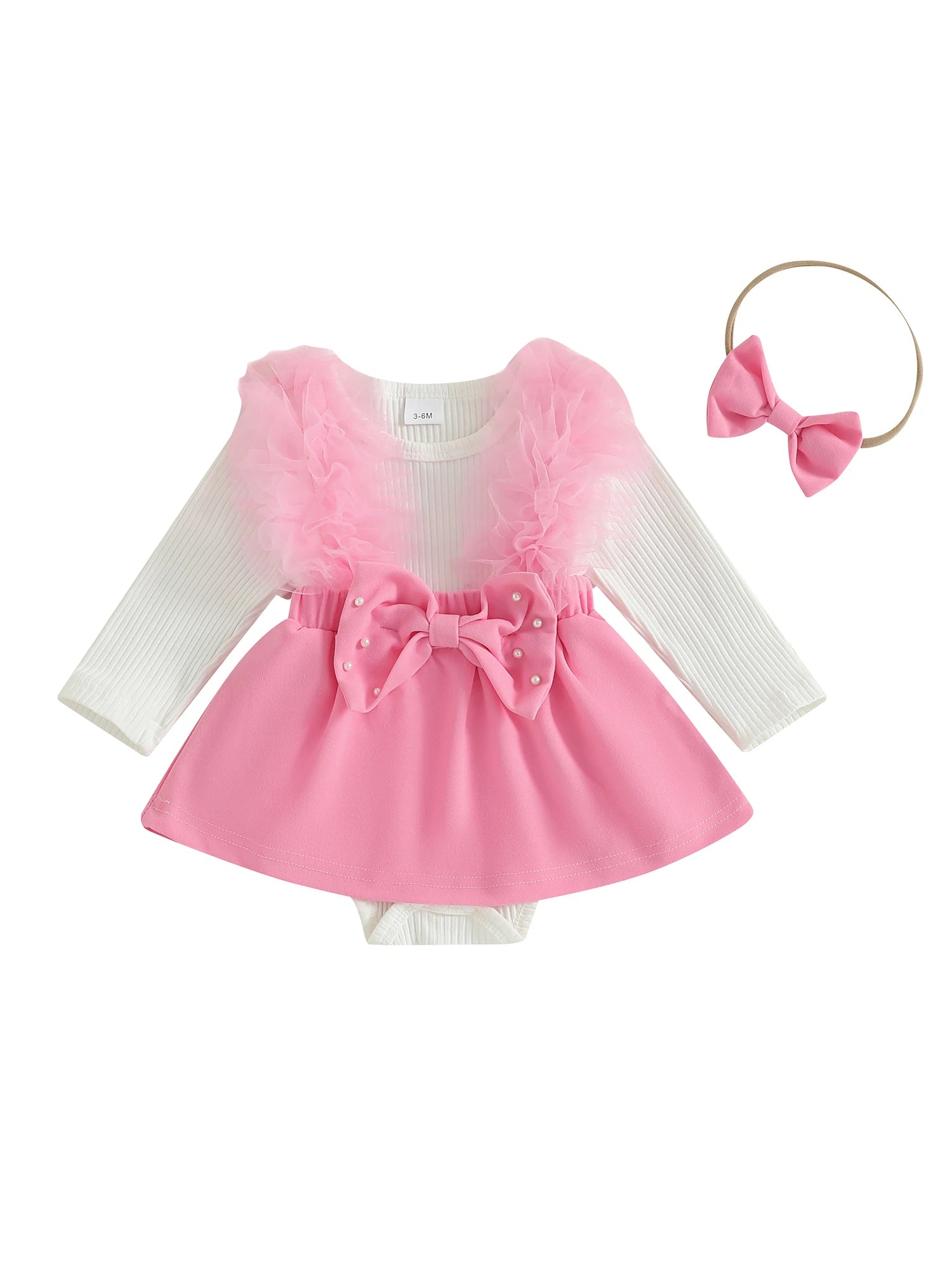 Princess Lace Floral Romper Set