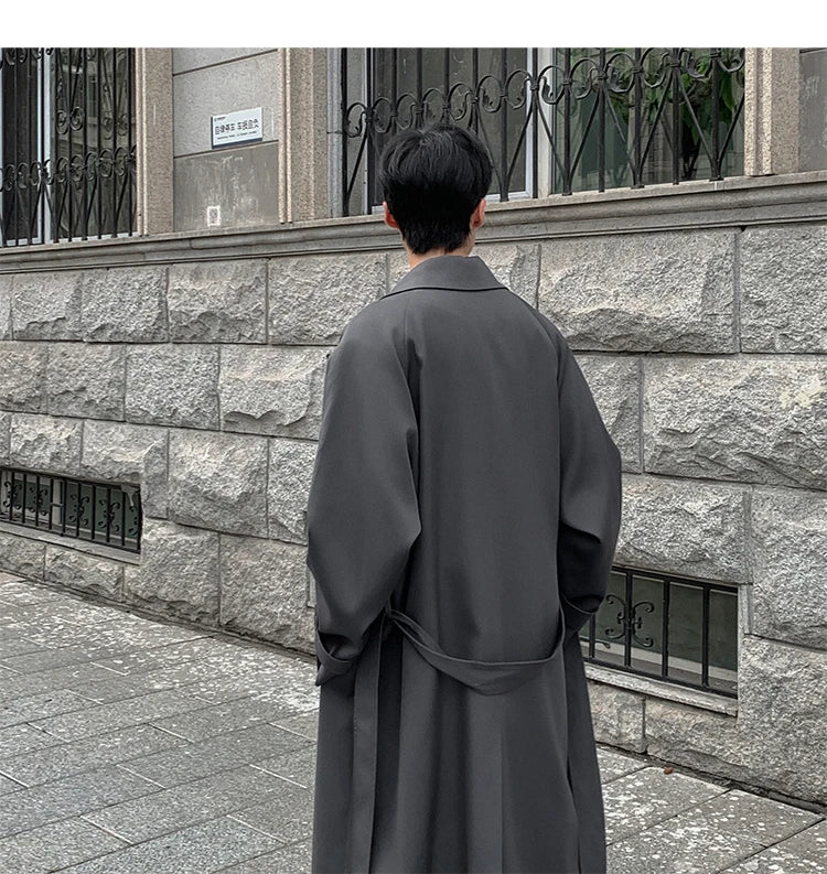 Korean Inspired Long Windbreaker