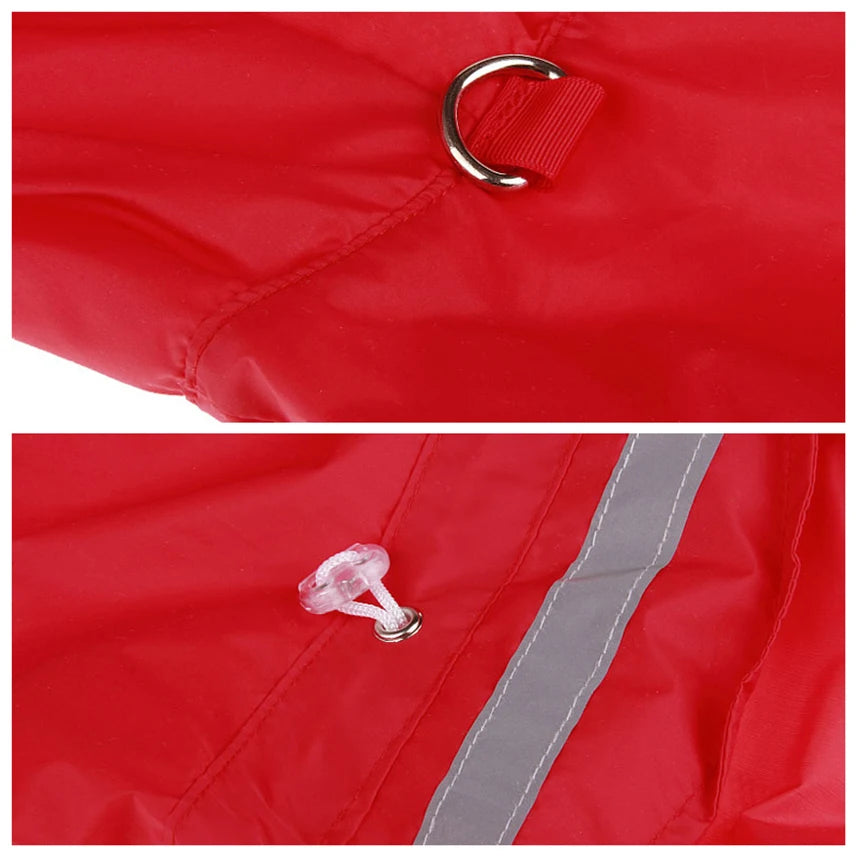 Casual Waterproof Puppy Rain Jumpsuit
