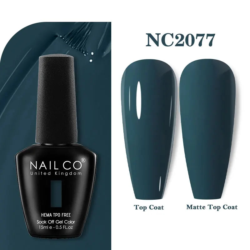 NAILCO 333 Colors Gel Nail Polish Semi Permanent Varnishes Nails Art Design Hybrid Soak Off Top Base Coat UV Gel Manicure 15ml