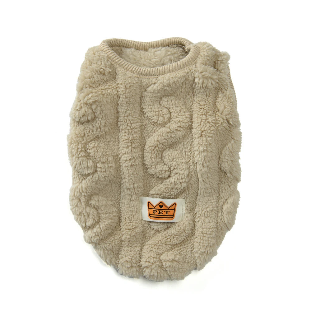 Soft Fleece Pet Vest Swater for Small Dogs Cats Autumn Winter Warm Puppy Clothes Pullover Chihuahua Rabbit Costume Pet Apparel