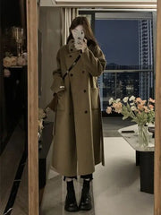 Sweet Double-Breasted Wool Coat