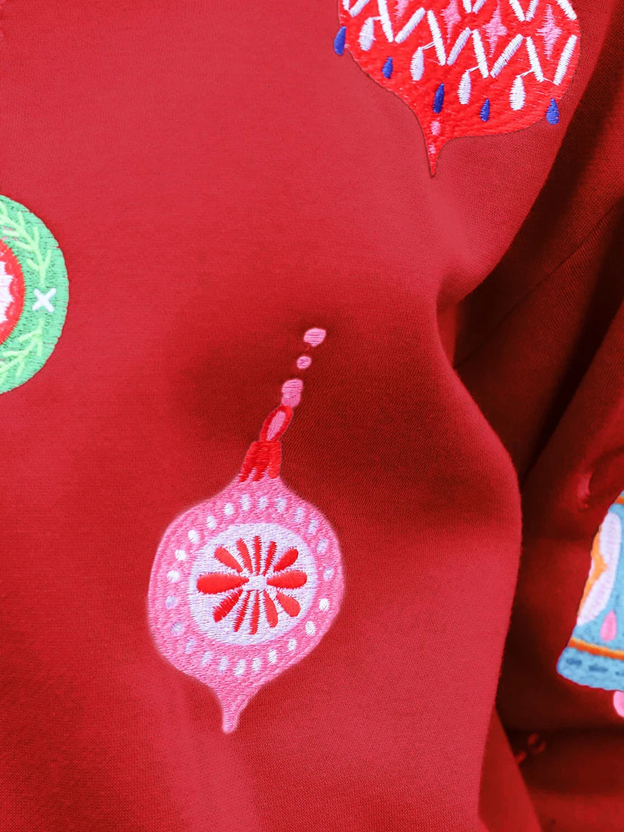 Reindeer Knit Holiday Pullover