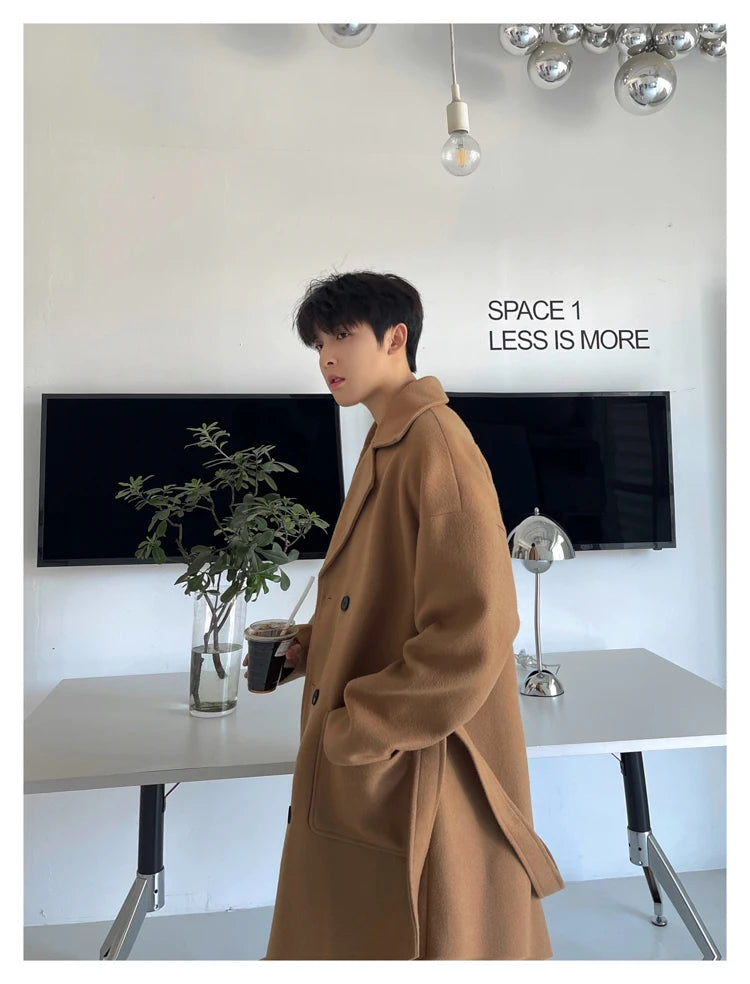 Winter Woolen Long Trench Coat