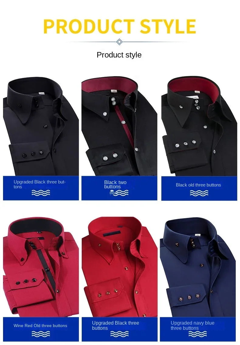 Korean Slim Non-Iron Dress Shirt
