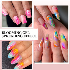 This 15ml Nail Blooming Gel Is a Functional Gel with a Blooming Effect That Enhances the Artistry and Beauty of Nail Art. It Is