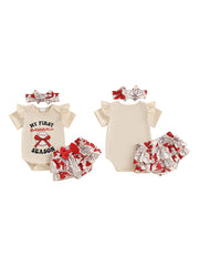 Floral Ruffle Toddler Summer Set