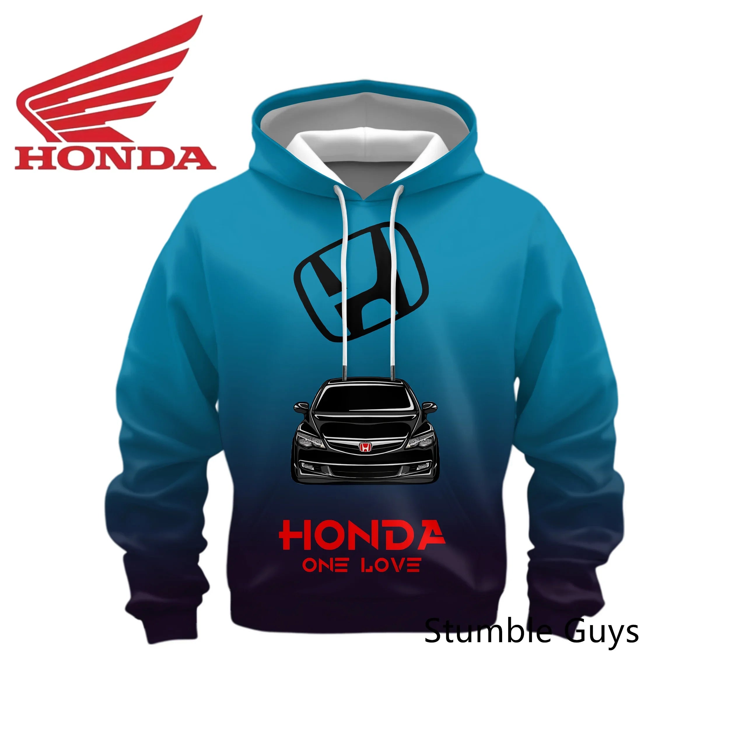Racing Style Long Sleeve Hoodie