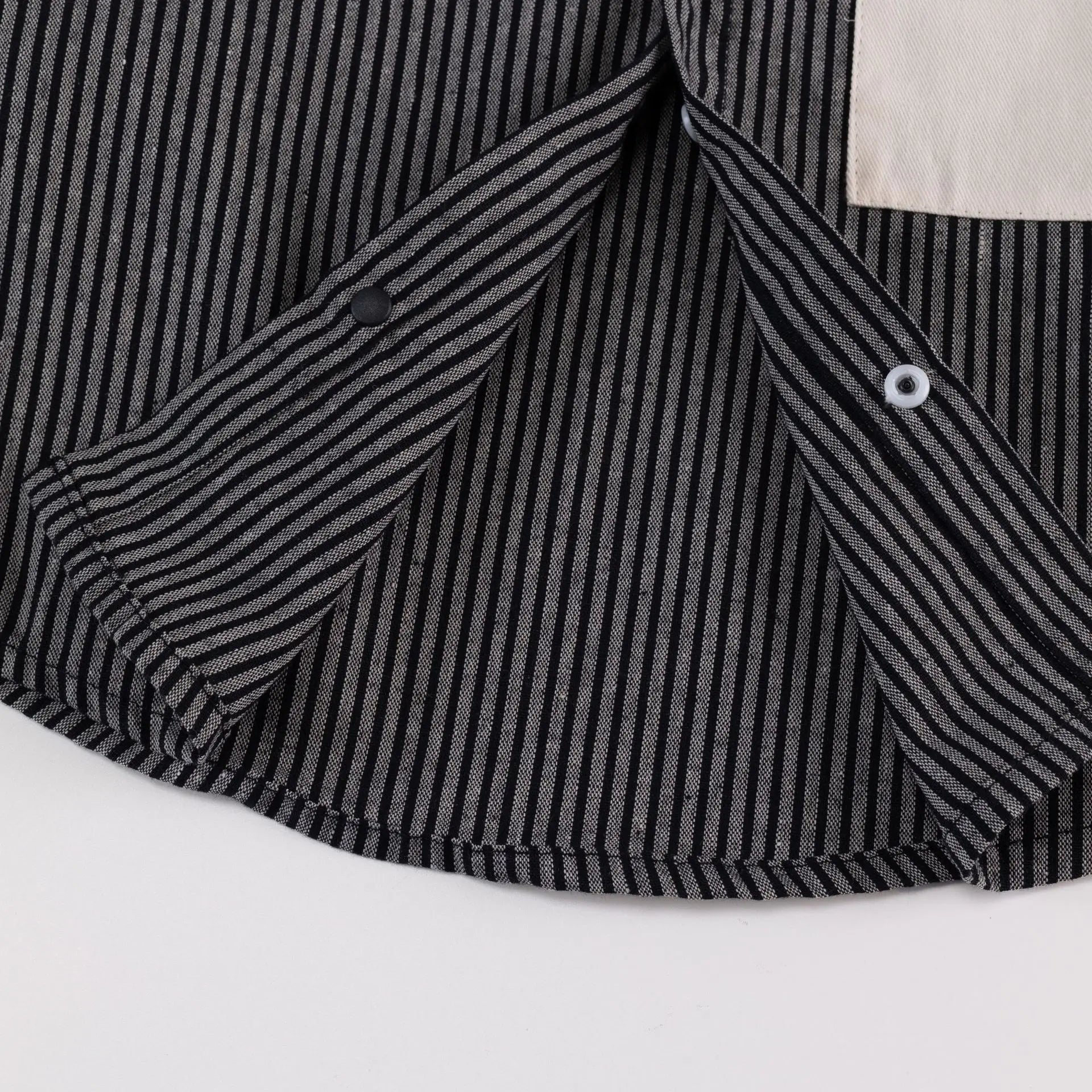 Striped Pocket Baby Long Shirt