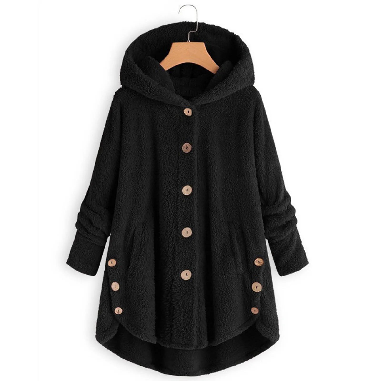Plush Wool Blend Winter Coat