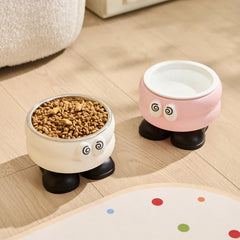 Cartoon Eye Elevated Steel Bowl