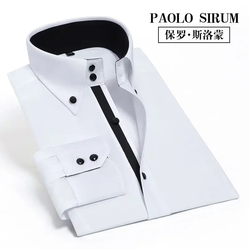 Korean Slim Non-Iron Dress Shirt