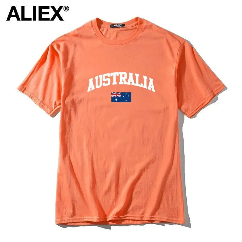Australia Flag Cotton Graphic Tee