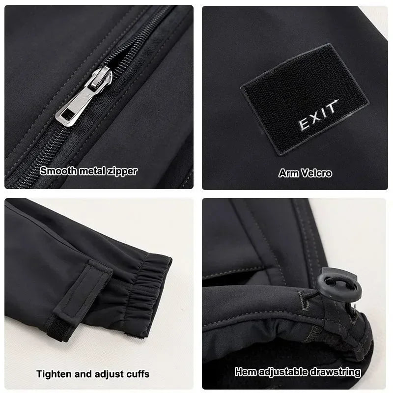 Winter Padded Hiking Jacket Suit