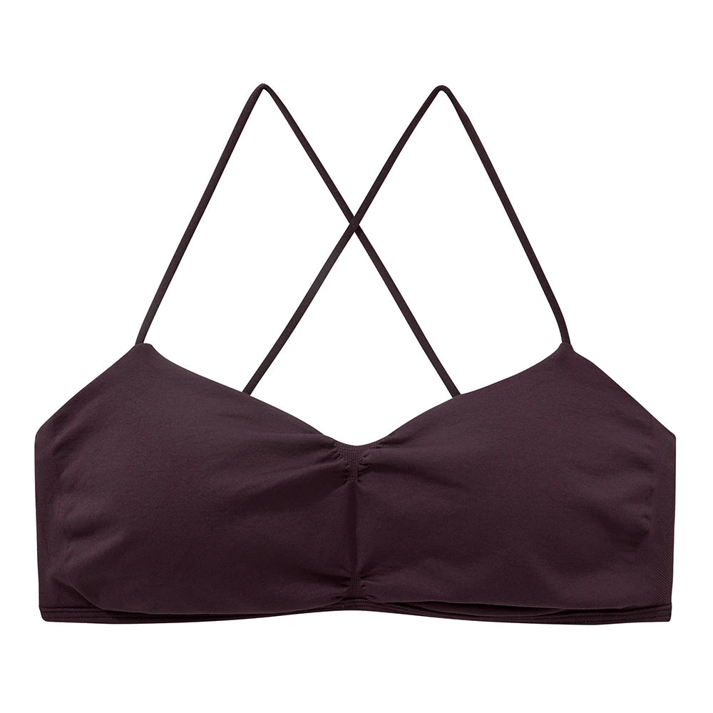Sports Bras for Women Strappy Bras Open Back Shockproof Quick-Drying Yoga Bra Padded Gym Crop Tops Workout Fitness Bra Women