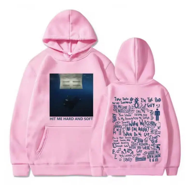 2025 Hit Me Hard and Soft Tour Hoodie Billie Hoodie Men's Hoodie Sudaderas Men's Casual Sports