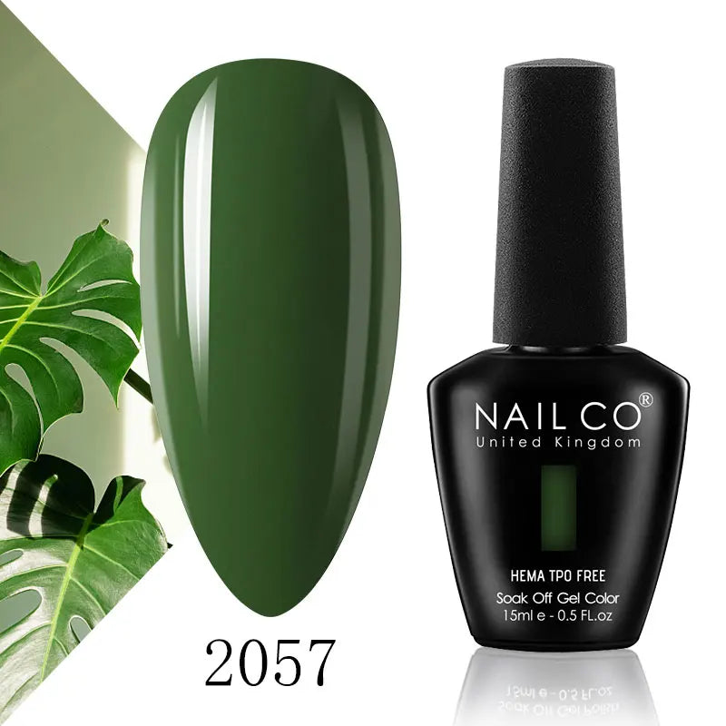 NAILCO 15ml Nail Gel Polish Semi Permanent UV Varnish Nails Art Gel Vernis Manicure TOP BASE Nails Products Supplies Equipment