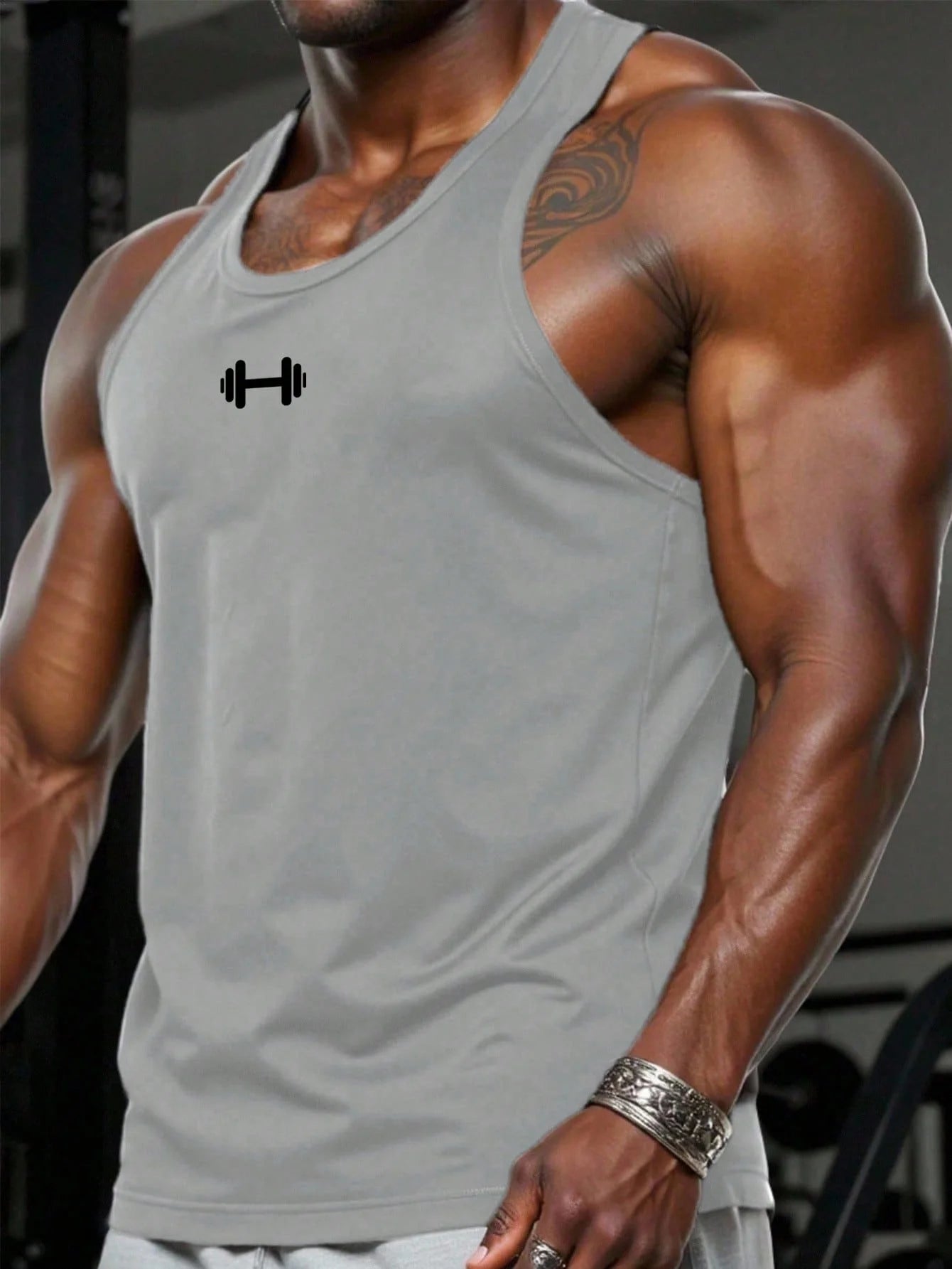 Men's Quick Dry Gym Tank Top Sleeveless Breathable Workout Shirt Fitness Muscle Tee for Training Running Summer